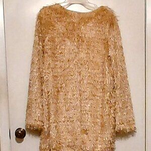 Loverichie Womans Shimmer & Shake PinkTunic  Sz L Statement piece PINK